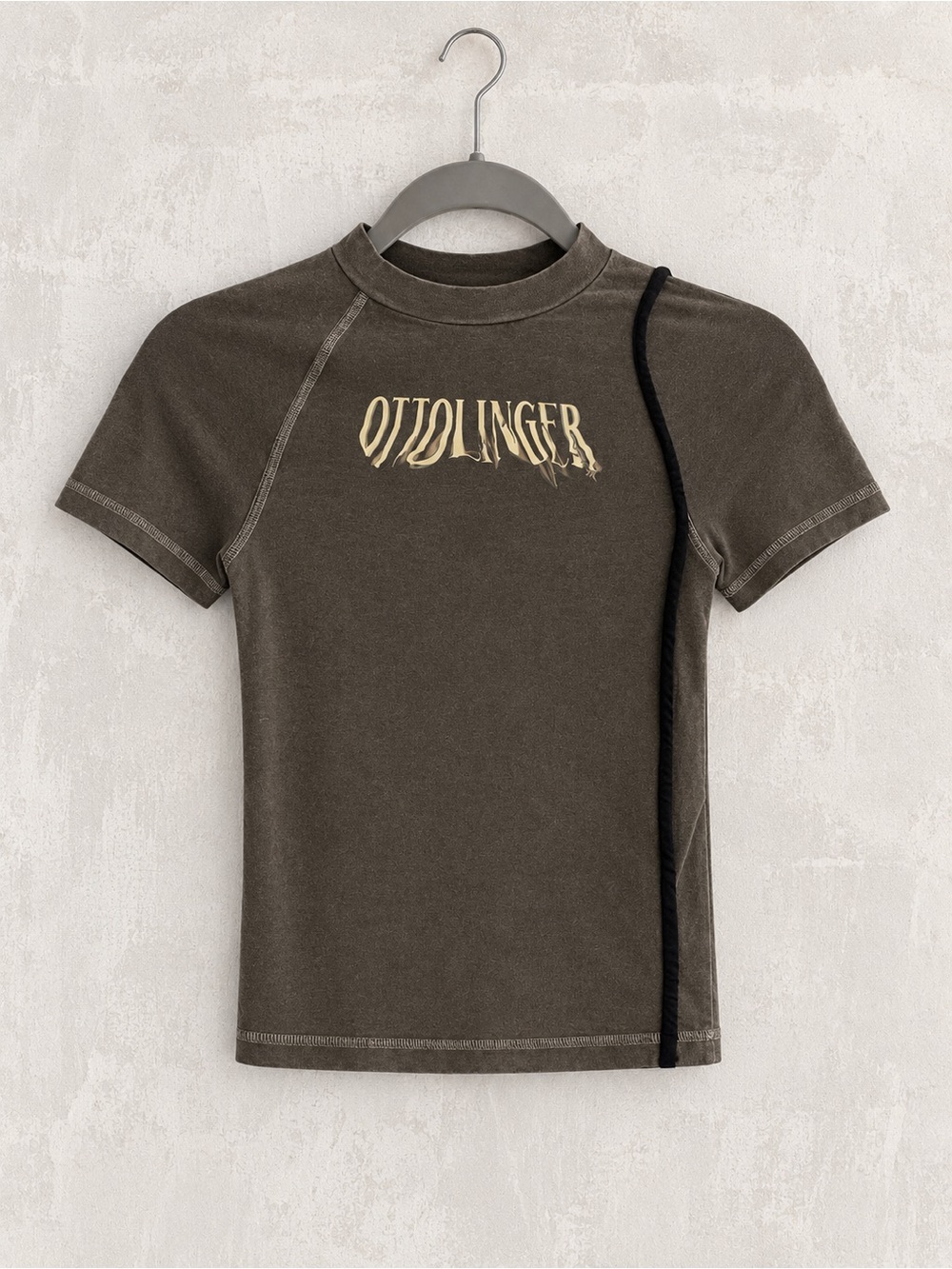 Ottolinger  T' Short Sleeve Graphic Tee in Gray